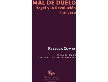 Livro Mal De Duelo de Rebecca Comay (Espanhol)