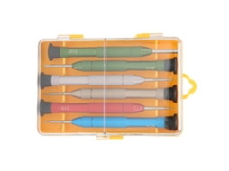 Kit Chaves Fenda 6 Em 1 Metálico Portátil Reparo Óculos Brinquedos Relógios