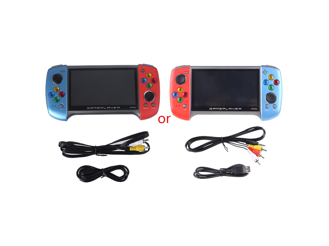 Console Portátil Retrô X19 com 1000 Títulos Clássicos, 5,1 Polegadas AQUAFORGE