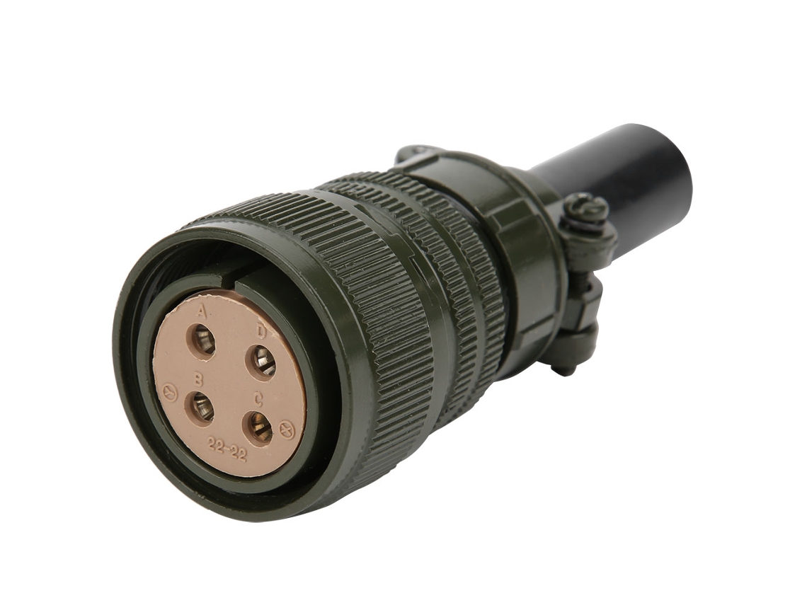 Conector Aéreo 4 Pinos Para Equipamentos De Motores: Plug Reto 2.2kw A 5.5kw