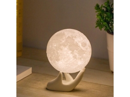 Lâmpada Lua Noturna 3d Carregável Usb Controle Touch Brilho Ajustável Presente Para Crianças E Mulheres 3.5in 3,5 Polegadas