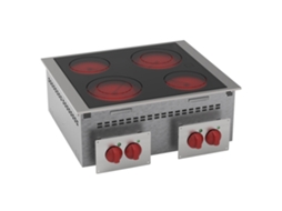 Fogões A Gás Drop In 4 Zonas Quentes 700x600x210 Mm 8600 W 400/3v 12800631 Eurast
