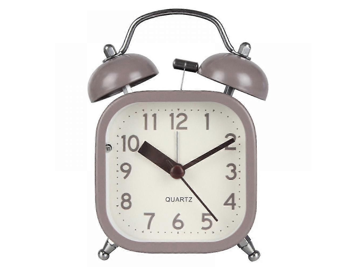 Despertador Infantil Saytay, Quadrado de Desenho Animado, Relógio Mesa para Decoração Casa Est Udantes e Crianças Xqsz81 GOKOCO (cáqui)