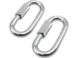 Conjunto de 2 anéis de conexão rápida em aço inoxidável 304, conector