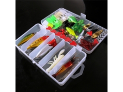 Kit de Iscas de Pesca 78pcs para Bass Trout Salmon