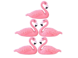 5 Peças de Estatueta em Miniatura de Flamingo ALLINLESS