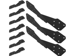 Conector Oculto Para Móveis De Madeira, 10 Peças, Aço Carbono