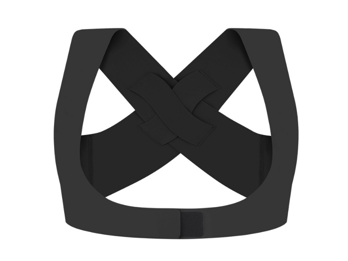 Corretor De Postura Para Suporte Das Costas - Leve E Respirável Black S