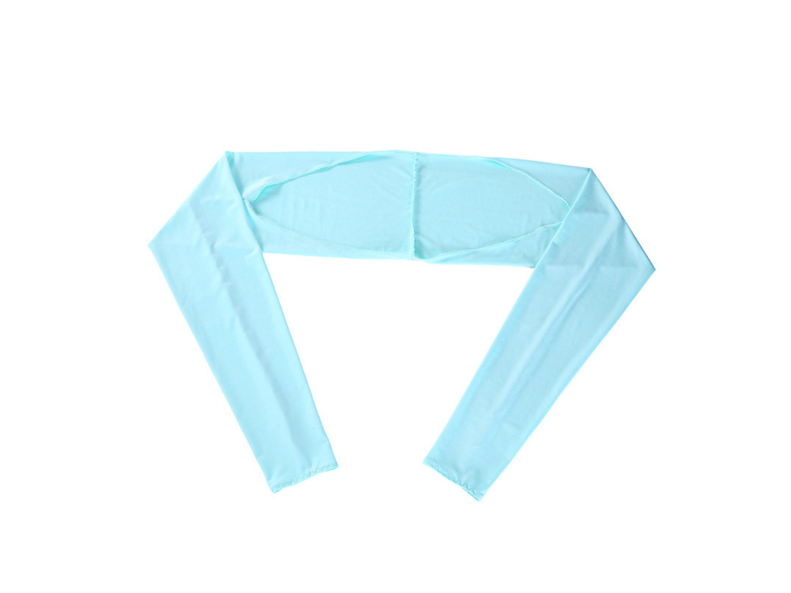 Manta De Verão Feminina Com Luvas De Punho Tricotada De Seda Gelada Protetora Uv Para Esportes Ao Ar Livre