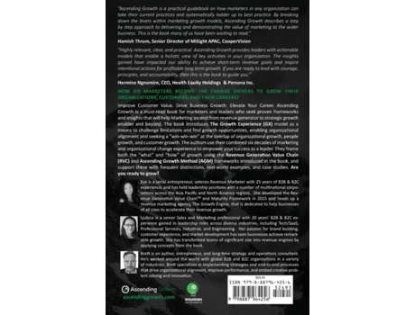 Livro Ascending Growth Improve Customer Value. Drive Business Growth. Elevate Your Career. De Eve Chen (inglês)