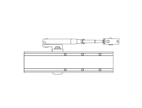 Fecho de Porta Tipo Cremalheira e Pinhão Braço de Bússola F2 a 6 Branco SEVAX Esv7181B