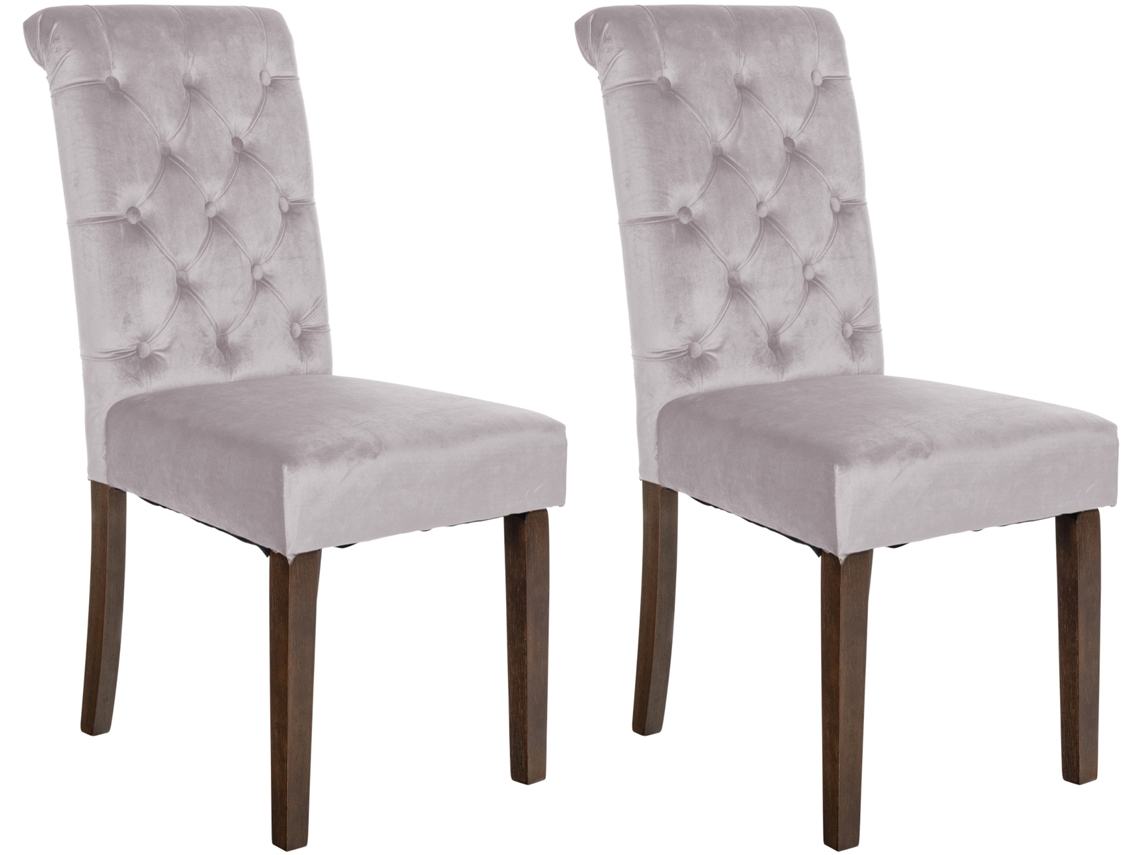 2er Set Esszimmerstühle Lisburn Samt