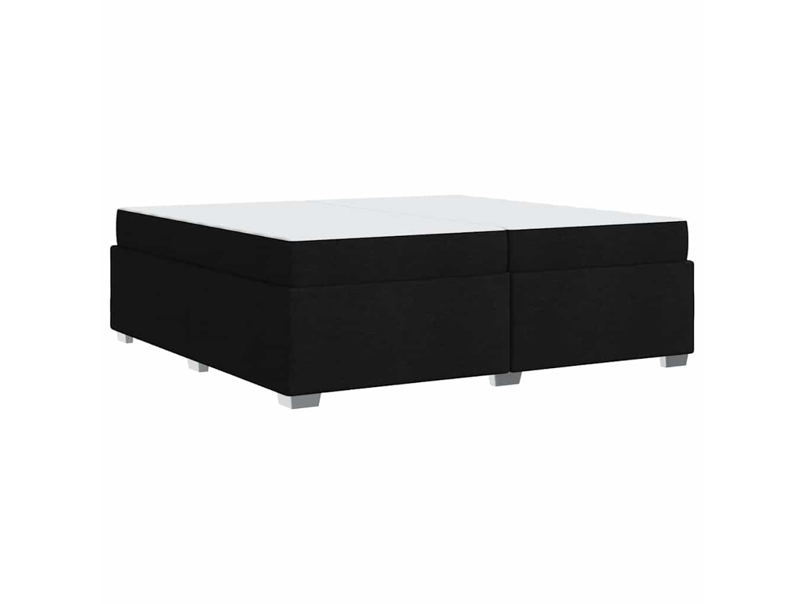 Conjunto 1 Estrutura Da Cama Vidaxl Preto Tecido (200 X 200 Cm)