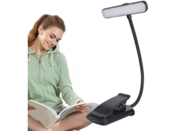 Luminária De Mesa Com Clipe, Recarregável Via Usb, Para Leitura Na Cama