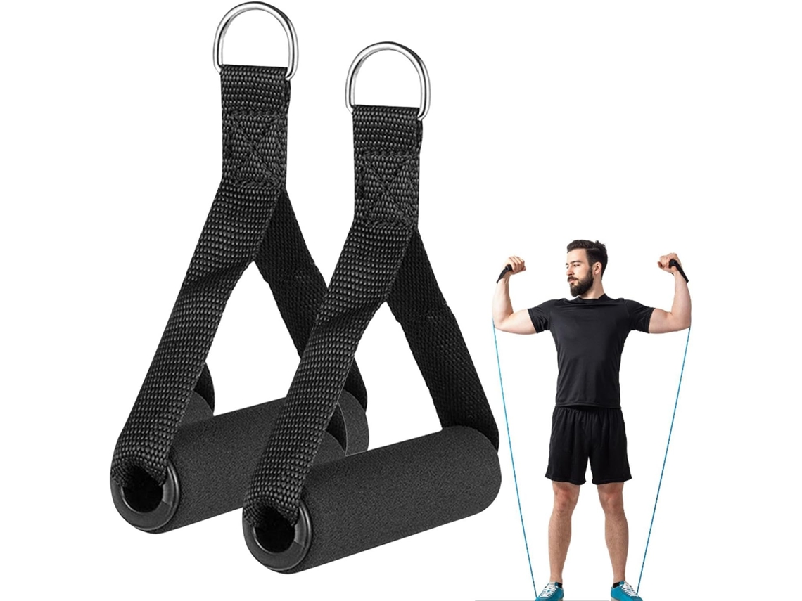Faixas Elásticas De Resistência Com Alças Para Exercícios | Faixa Elástica Academia | Equipamento Ginástica