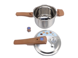 Panela de Pressão Pequena 3l em aço inox 304 para cozinha compacta