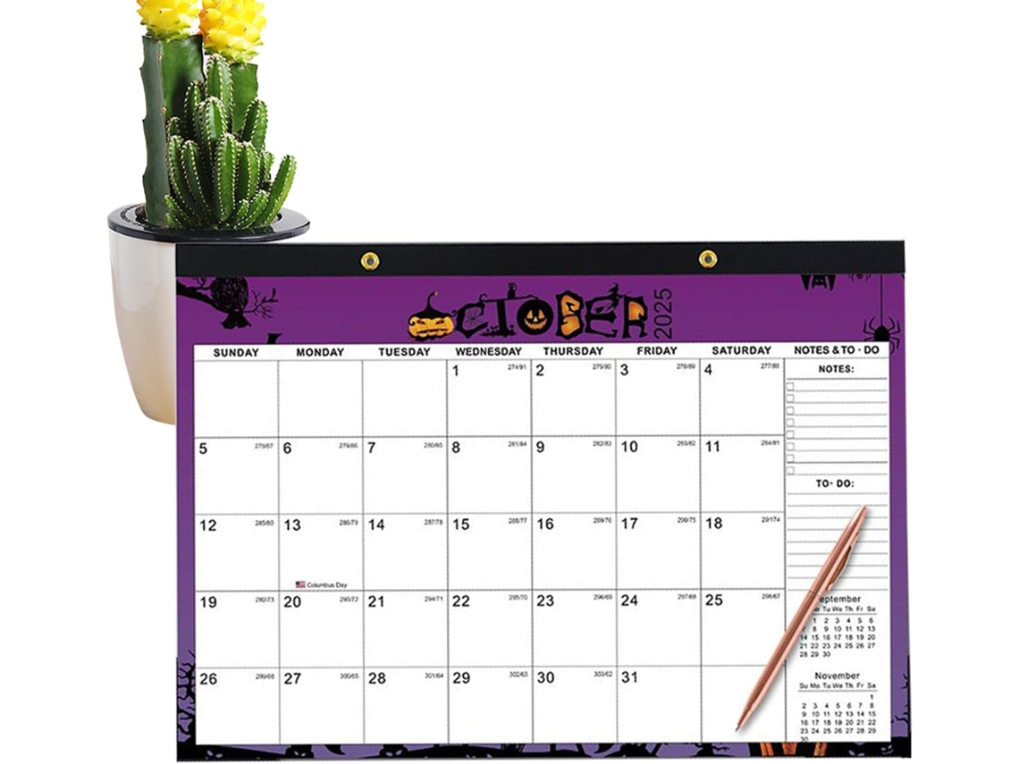 Calendário de Parede Mensal 2025 2026 18 Calendários 2025 a Dezembro 2026 com e Manchas para Agendamento CHABERLU