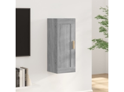 Vidaxl Armário De Parede 35x34x90 Cm Derivados Madeira Cinzento Sonoma