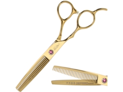 Pinça De Barbeiro 6.0 Para Canhotos Dourada N74 Pd Brilvibera