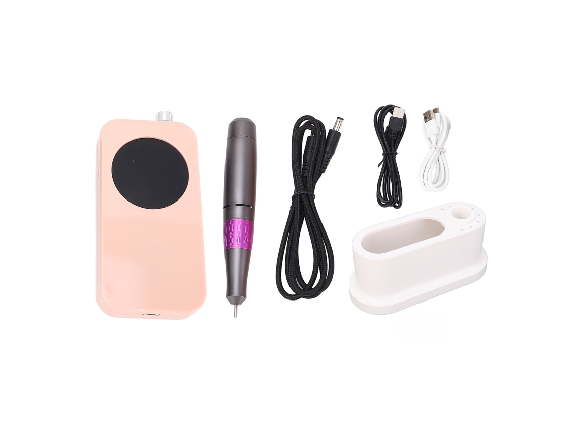 Máquina De Furadeira Elétrica Para Unhas 30000rpm Recarregável 2200mah Silenciosa Com Display Led Remoção De Esmalte