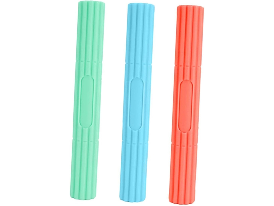 Barra De Resistência Rotativa Para As Mãos 3 Unidades, Antiderrapante, 10 15 25 Libras, Versátil, Para Fortalecimento