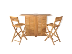 Conjunto de Bistrô com Cadeiras Dobráveis 3 Pcs Madeira Teca MAISON EXCLUSIVE