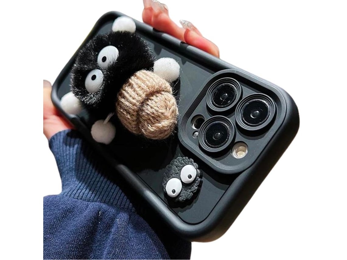 Capa Peluche para iPhone 7 VEANXIN Preto