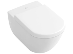 Assento Villeroy Und Boch Wc Subway Branco Dobradiças de Fecho Suave em Aço Inoxidável VILLEROY & BOCH