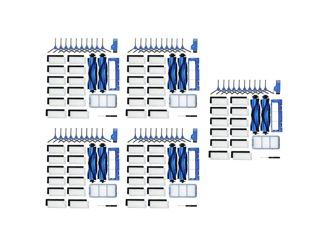 Kit Com 140 Peças De Reposição E Acessórios Para Aspirador Robô Eufy Robovac 11s 12 30c 15t 15c 35c, Incluindo 60 Filtros._ozo