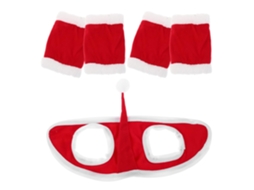 Conjunto de Fantasia de Cavalo Natalina Toyvian com 1 Chapéu de Elfo e 4 Polainas confortáveis CHABERLU