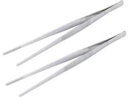 Conjunto De 2 Pinças Aço Inoxidável Para Alimentos, Utensílios De Cozinha Práticos Para Churrasco, Resistentes À