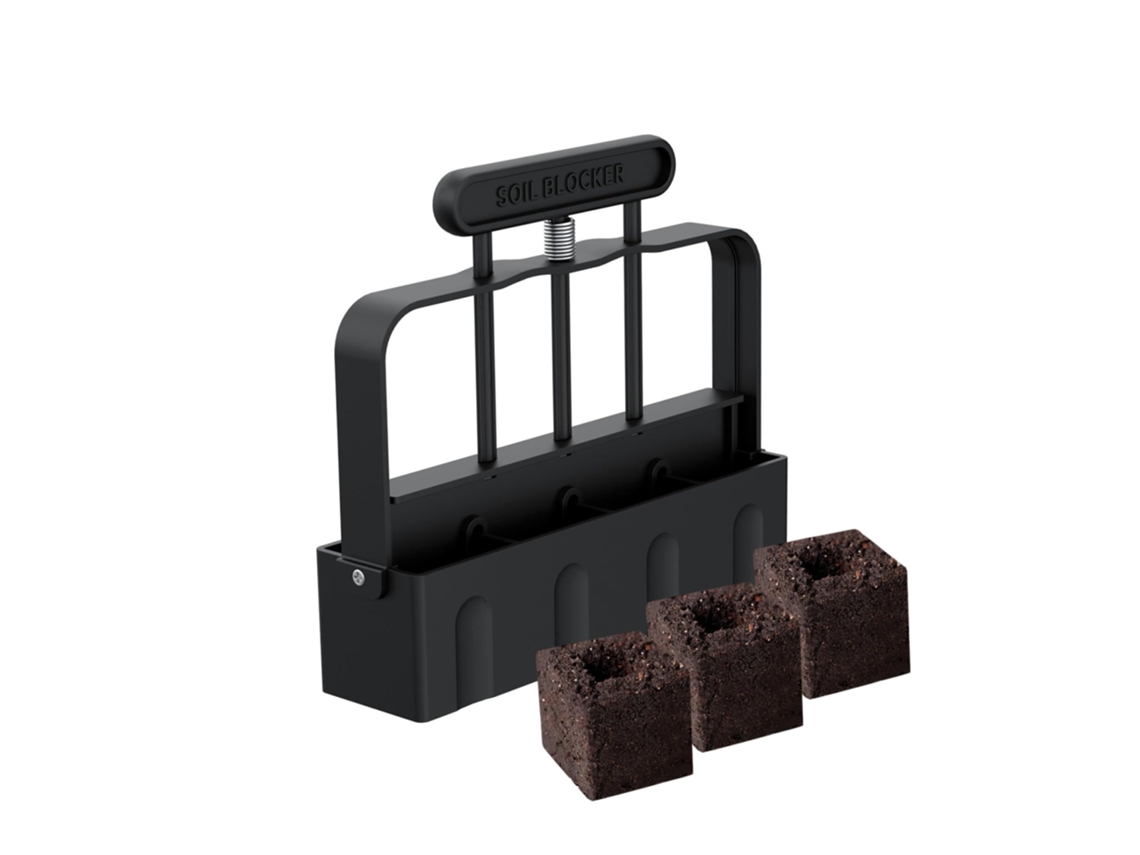 Bloqueador Solo 2 Polegadas - Ferramenta Jardim - Moldador Mudas - Cabo Confortável - Plástico - Preto