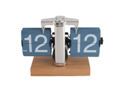 Relógio De Mesa Flip Retro Auto Flip Com Bateria