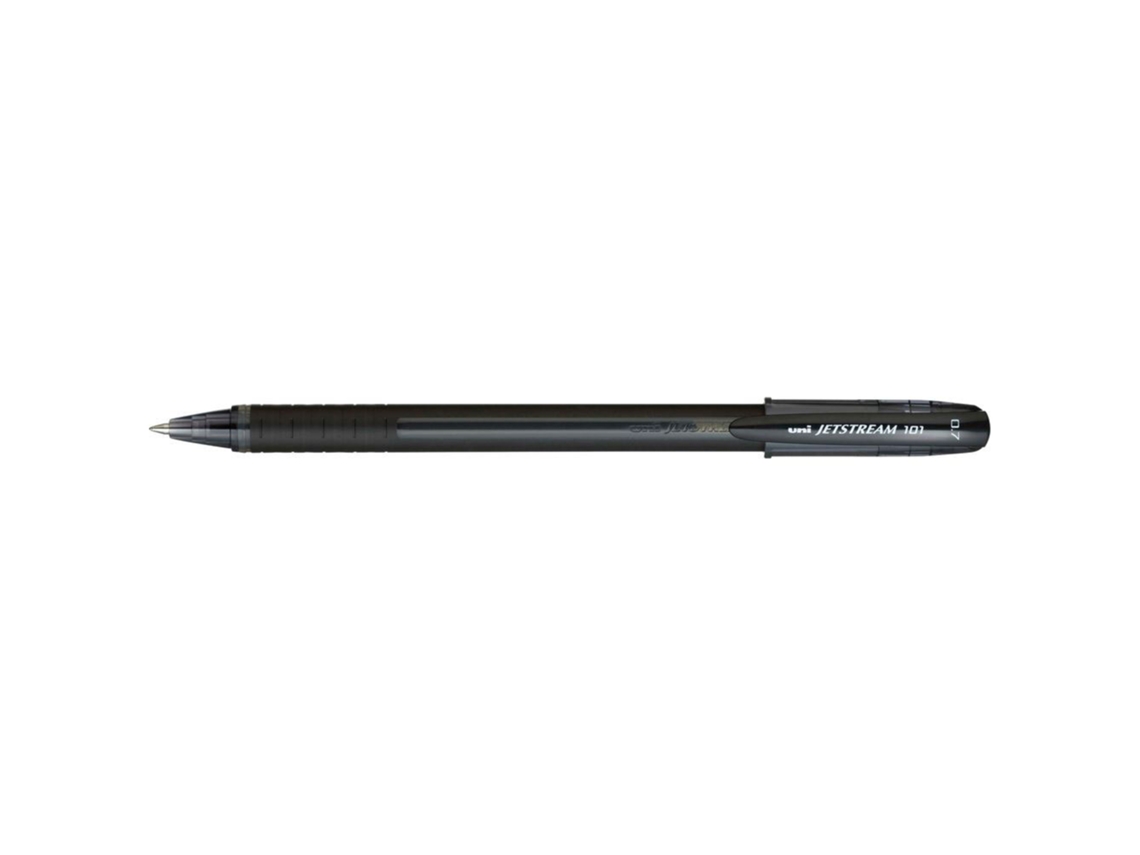 Esferográfica UNI Jetstream 101 Ponta Média 1 mm (Tinta Preta)