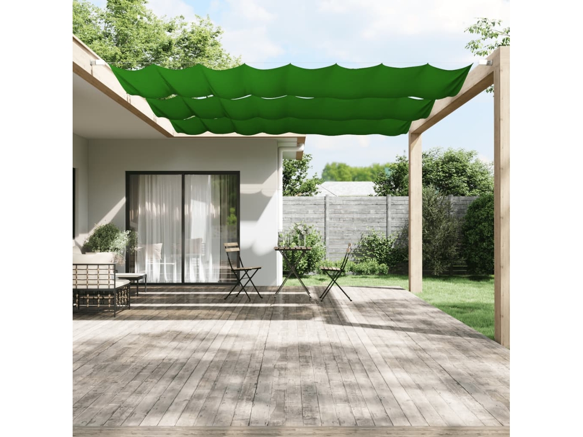 Vidaxl Toldo Vertical 140x420 Cm Tecido Oxford Verde-claro