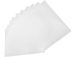 Protetores De Arquivo A5 Em Pvc Transparente, 20-bolsos Para Folhas Soltas E Cartões, Capas Criativas Para Escritório E