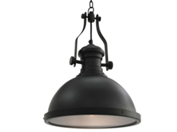 Vidaxl Candeeiro De Teto Redondo E27 Preto