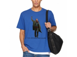 Rockinstone Breakfast Club Movie Fist Pump Cutout Solid Royal Adult T-shirt Size:xxl