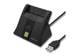 Leitor de cartão com chip QOLTEC USB 2.0 e USB-C para portátil S/MARCA