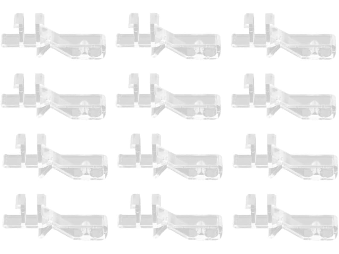 Conjunto De 12 Presilhas Transparentes Ocultas Para Cortina De 1-7/8 Polegadas