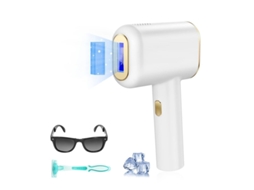 Depilador Facial Ipl Yizhood 999.999 Flashes Ice Touch 5 Níveis 2 Modos Branco