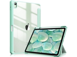 Capa Para Tablet Lurelia, Compatível Com Ipad Air 10.9/11, Verde, Tpu, Dobrável Com Suporte, Fixação Magnética