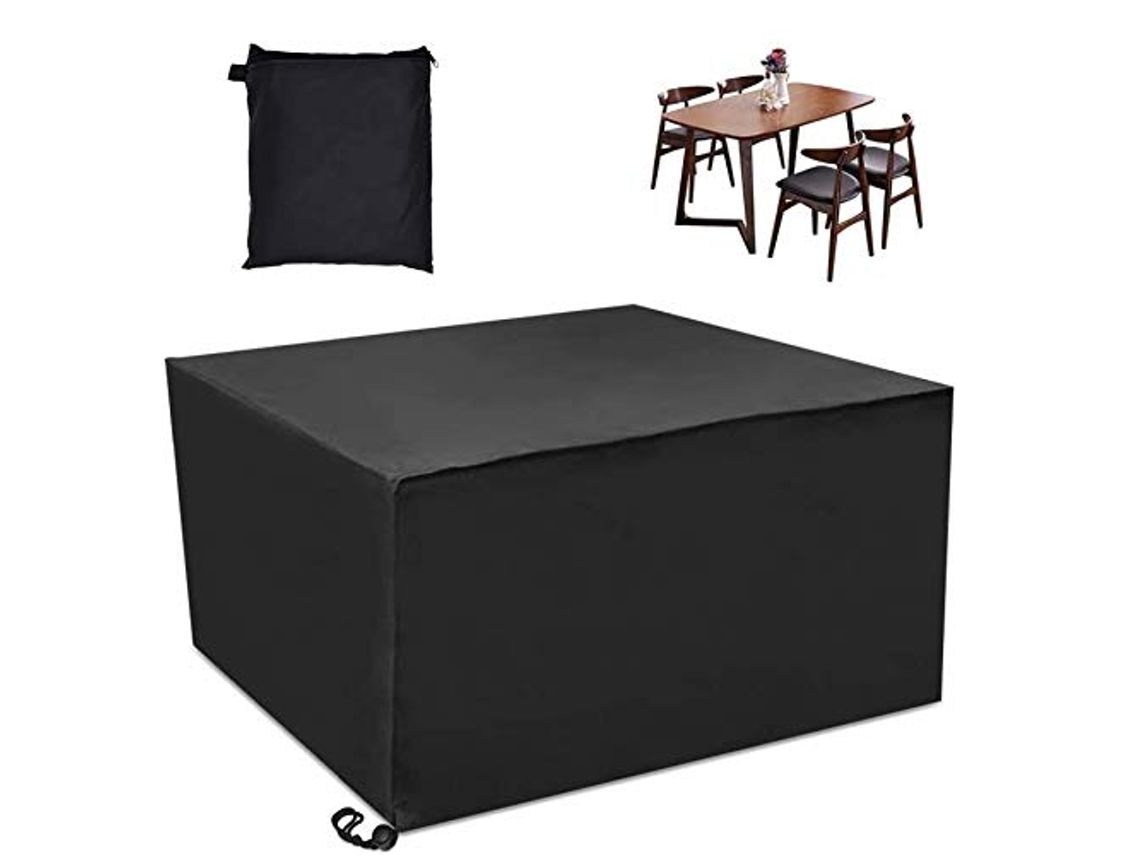 Capa Impermeável Para Móveis De Jardim, Proteção Antipó E Intempéries, Cobertura Em Poliéster Para Ambientes Internos 123x123x74cm Btforus