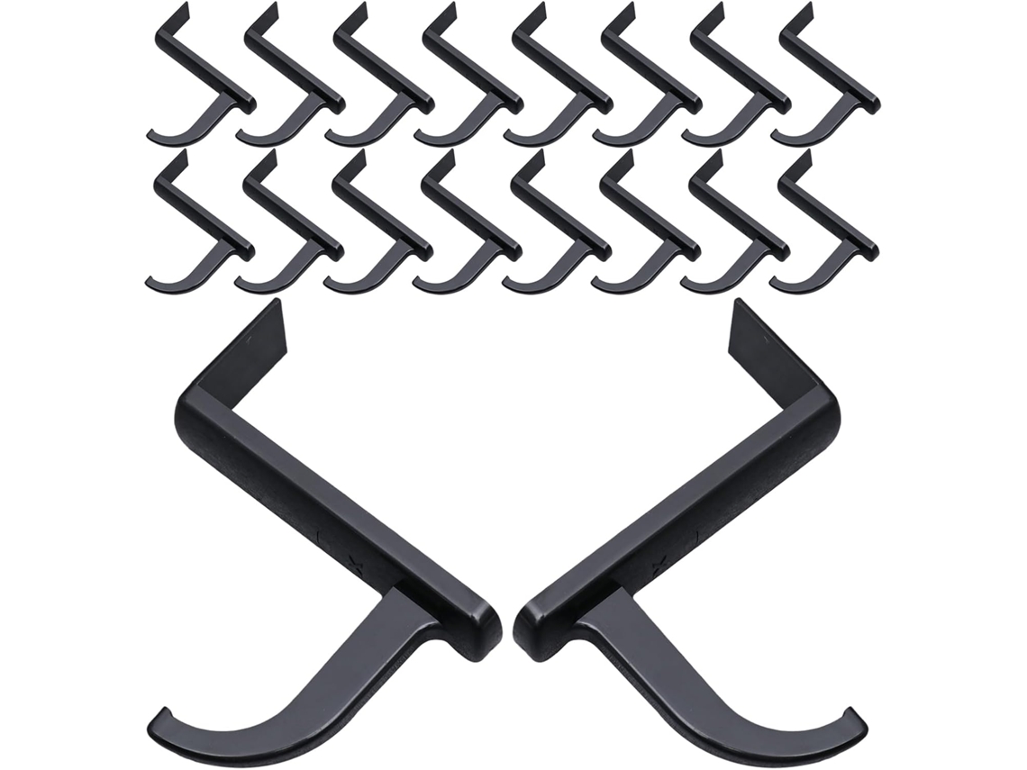 Suporte De Mesa Para Fones De Ouvido Nolitoy, Preto, Pacote Com 20 Ganchos Adesivos, Sem Necessidade De Furar