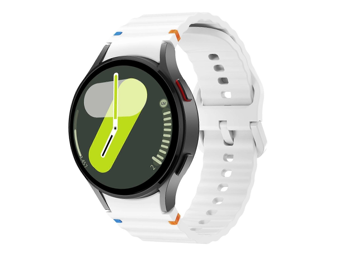 Pulseira De Silicone Com Costura Ondulada Kalebol Para Samsung Galaxy Watch 7 / 6 / 5 / 4