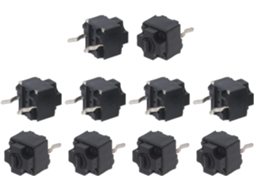 Evqp0k07kbb4 Botões De Microinterruptor 10x 6x 7, 2mm Reparo E Atualização De Microinterruptores