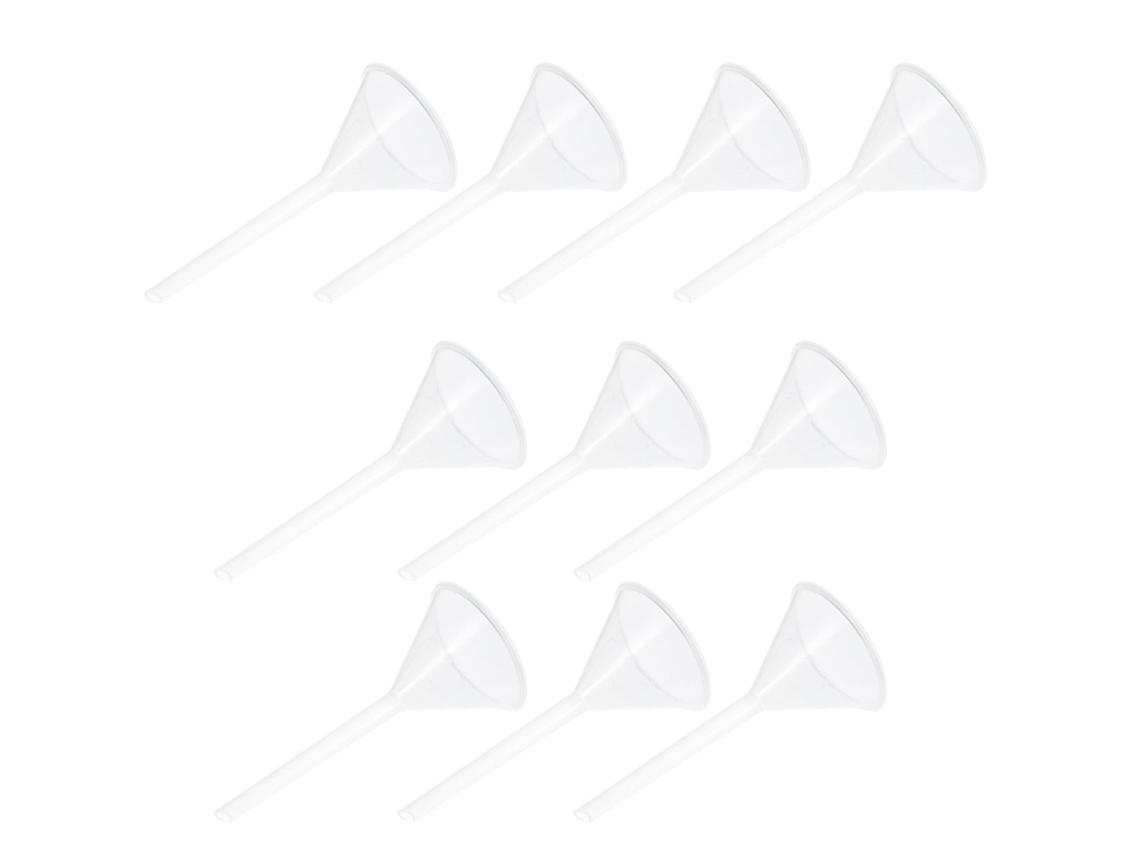 Funil Triangular Totority, Fácil De Manusear E Macio Para Líquidos, 75mm, Plástico, Adequado Para Experimentos Em