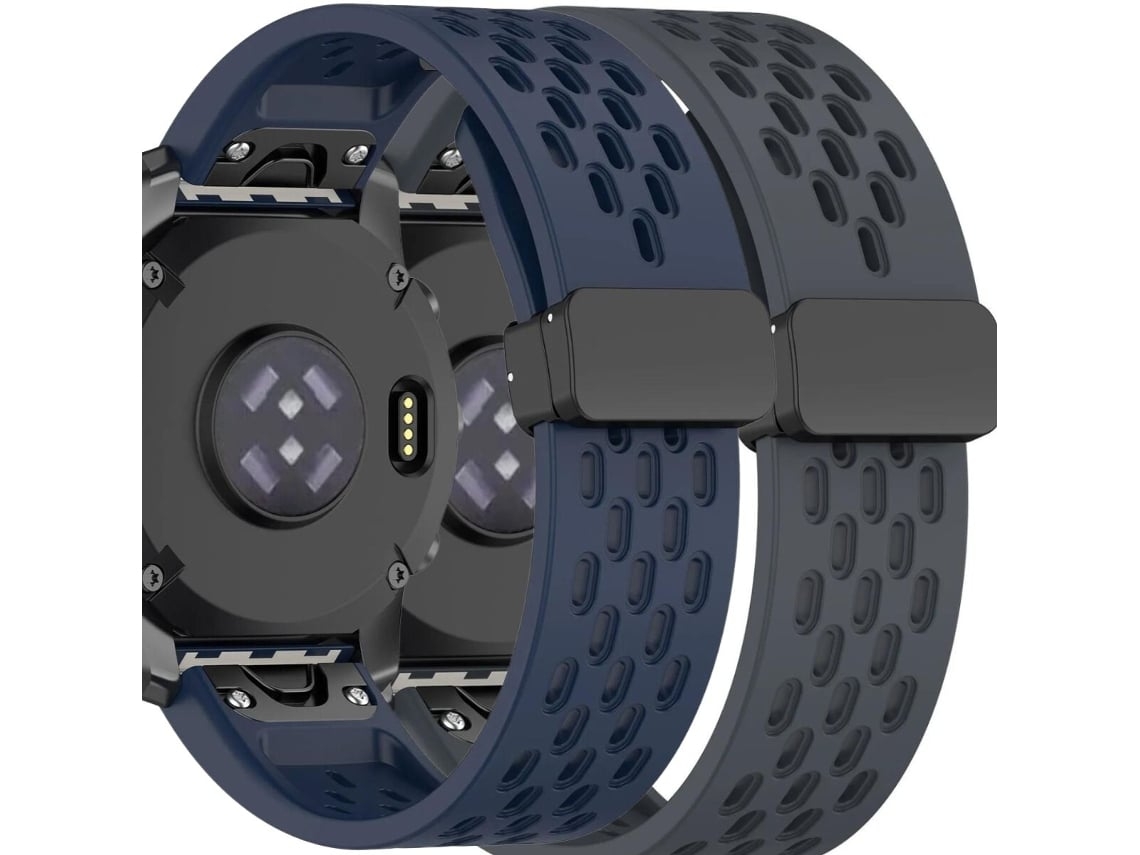 Pack 2X Bracelete Snapflow para Garmin Instinct Azul e Cinzento VEANXIN