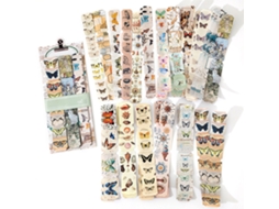36 Adesivos de Diário com Design de Desenho Animado para Scrapbook e Decoração de Casa Borboleta com S/MARCA