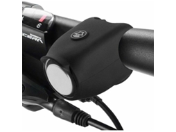 Campainha Elétrica para Bicicleta, AQUAFORGE, à prova d'água, silicone, preta, para patinete